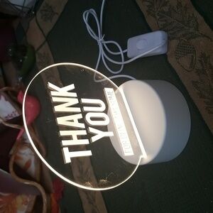 💛LIGHTED DESK SIGN